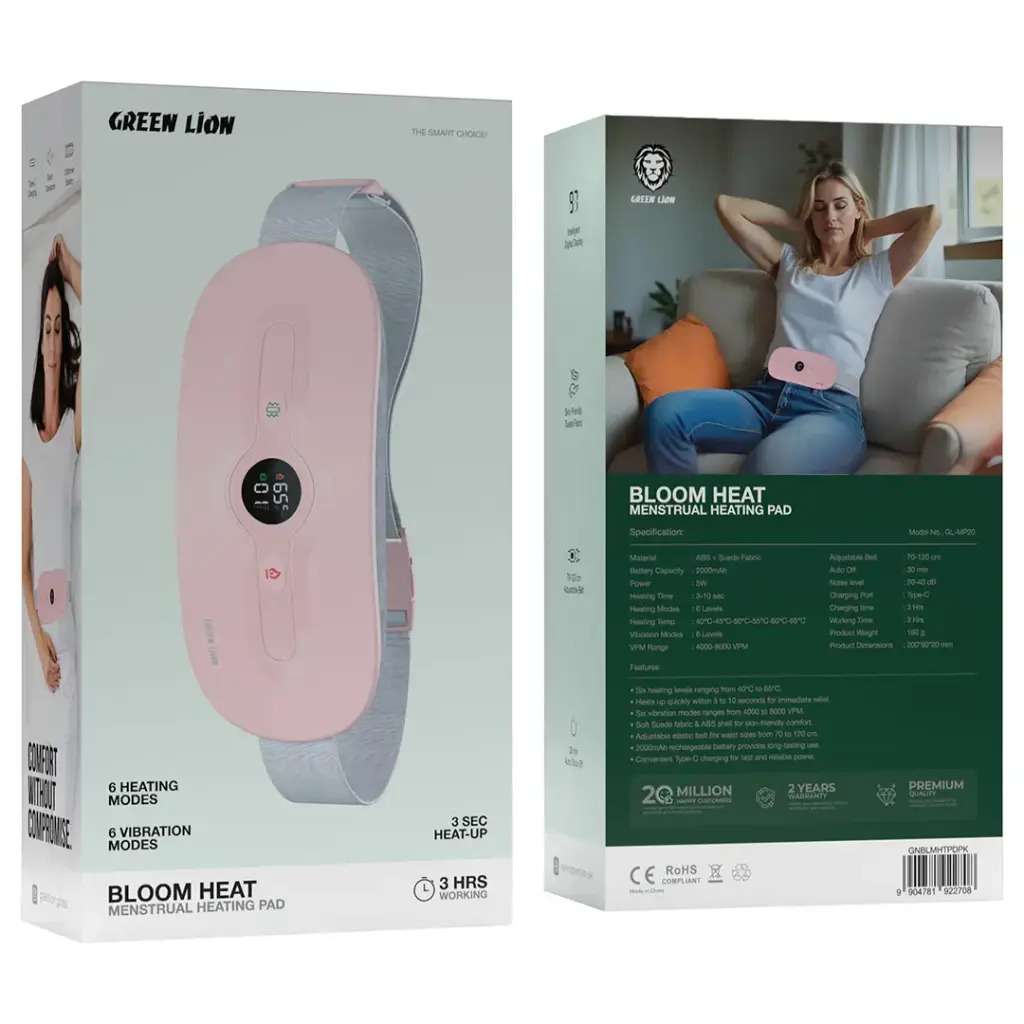 Green Lion Bloom Heat Menstrual Heating Pad Price in Kenya | Linkphones Center